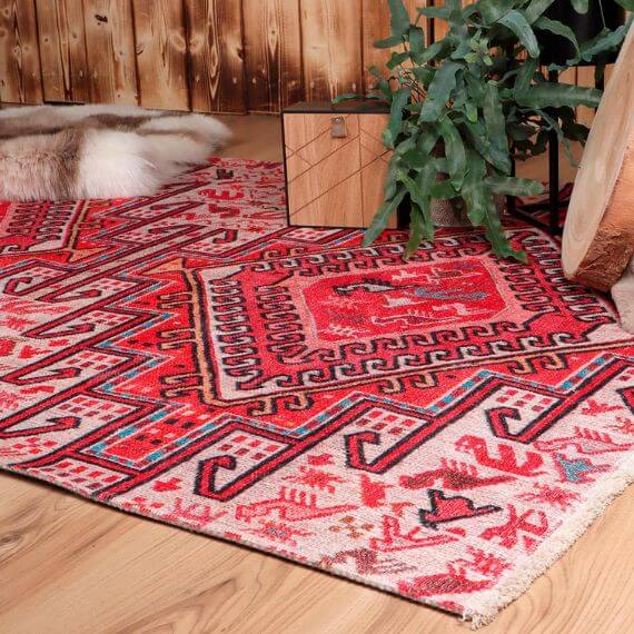 Tapis kilim intérieur et extérieur Alvine